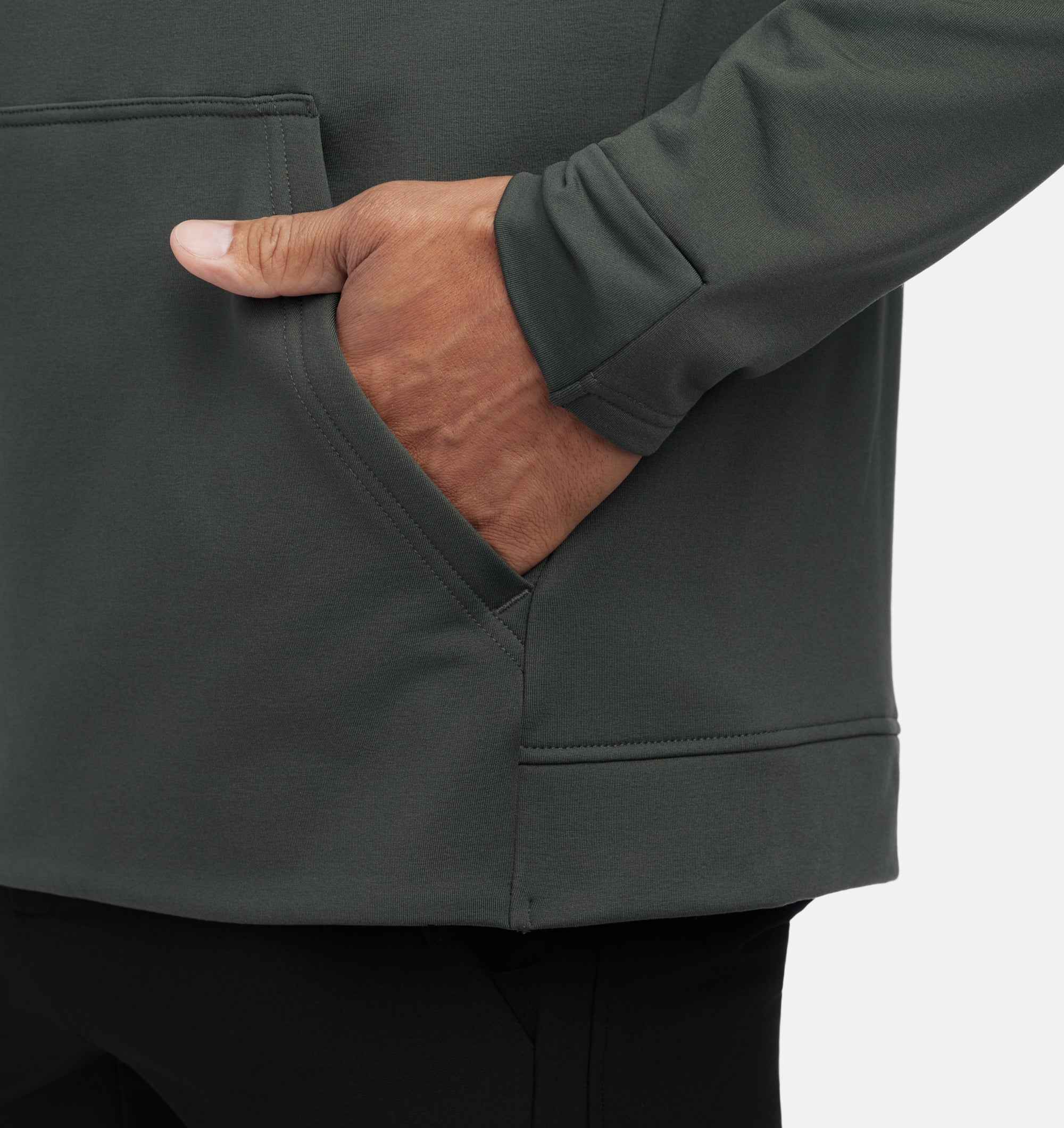 Crossover Half-Zip Hoodie