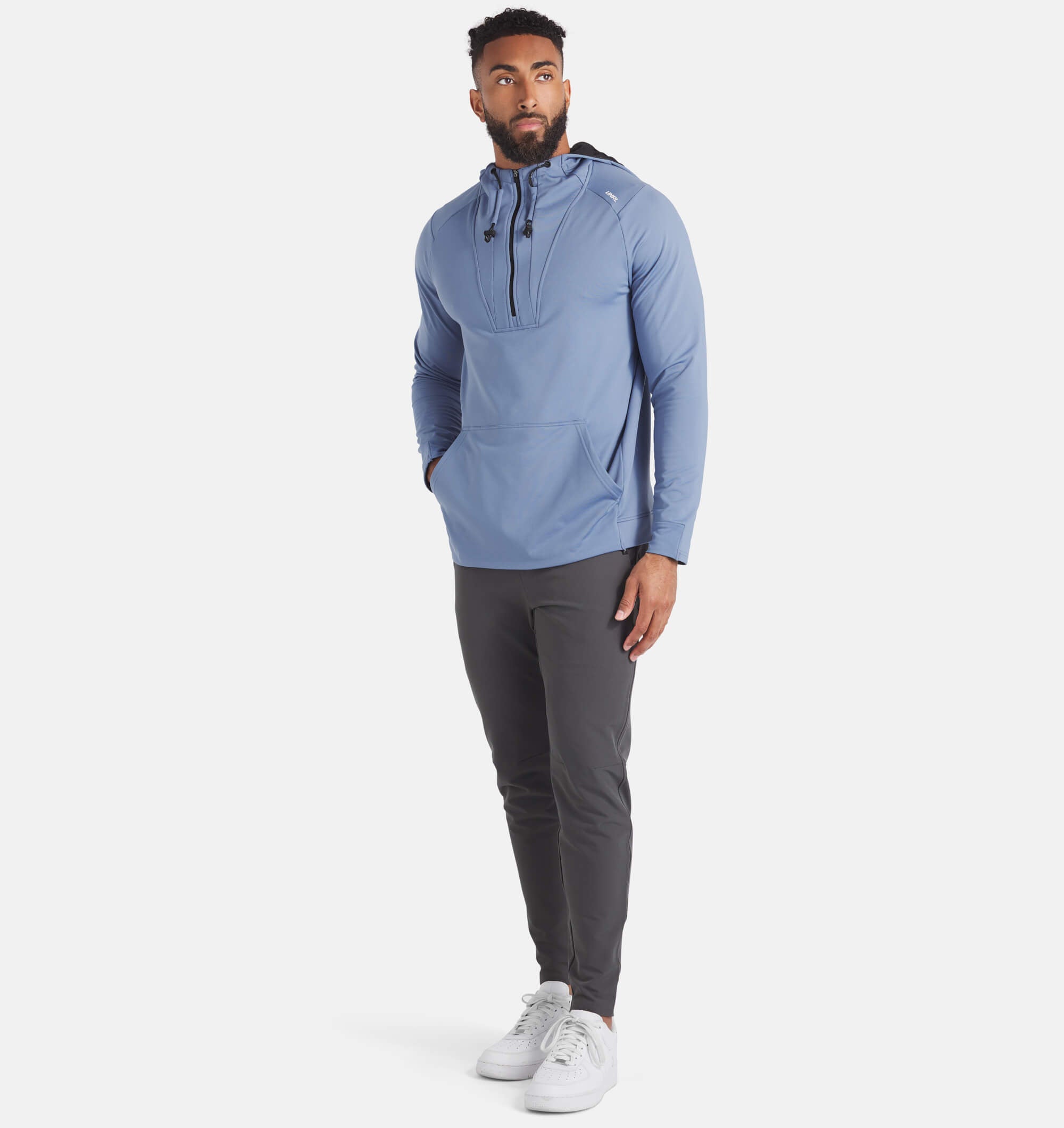 Crossover Half-Zip Hoodie