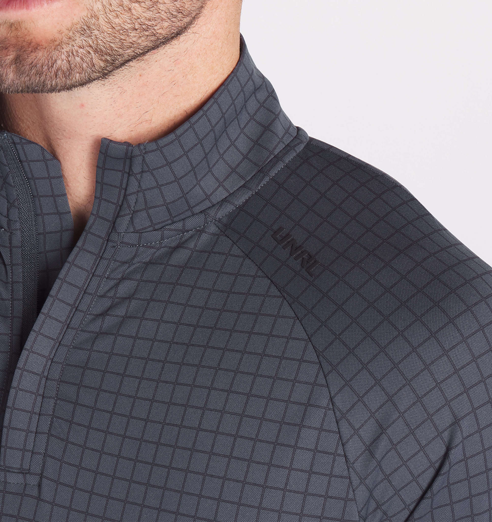 Highlands Quarter Zip - Iron Plaid - UNRL