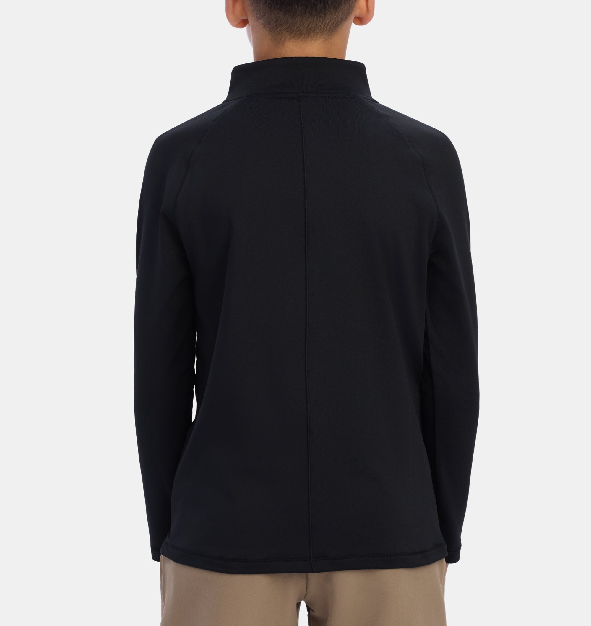 UNRL Men's Youth Interlock Quarter Zip in Black | Size: YL UNRL Men's Youth Interlock Quarter Zip in Black | Size: YL