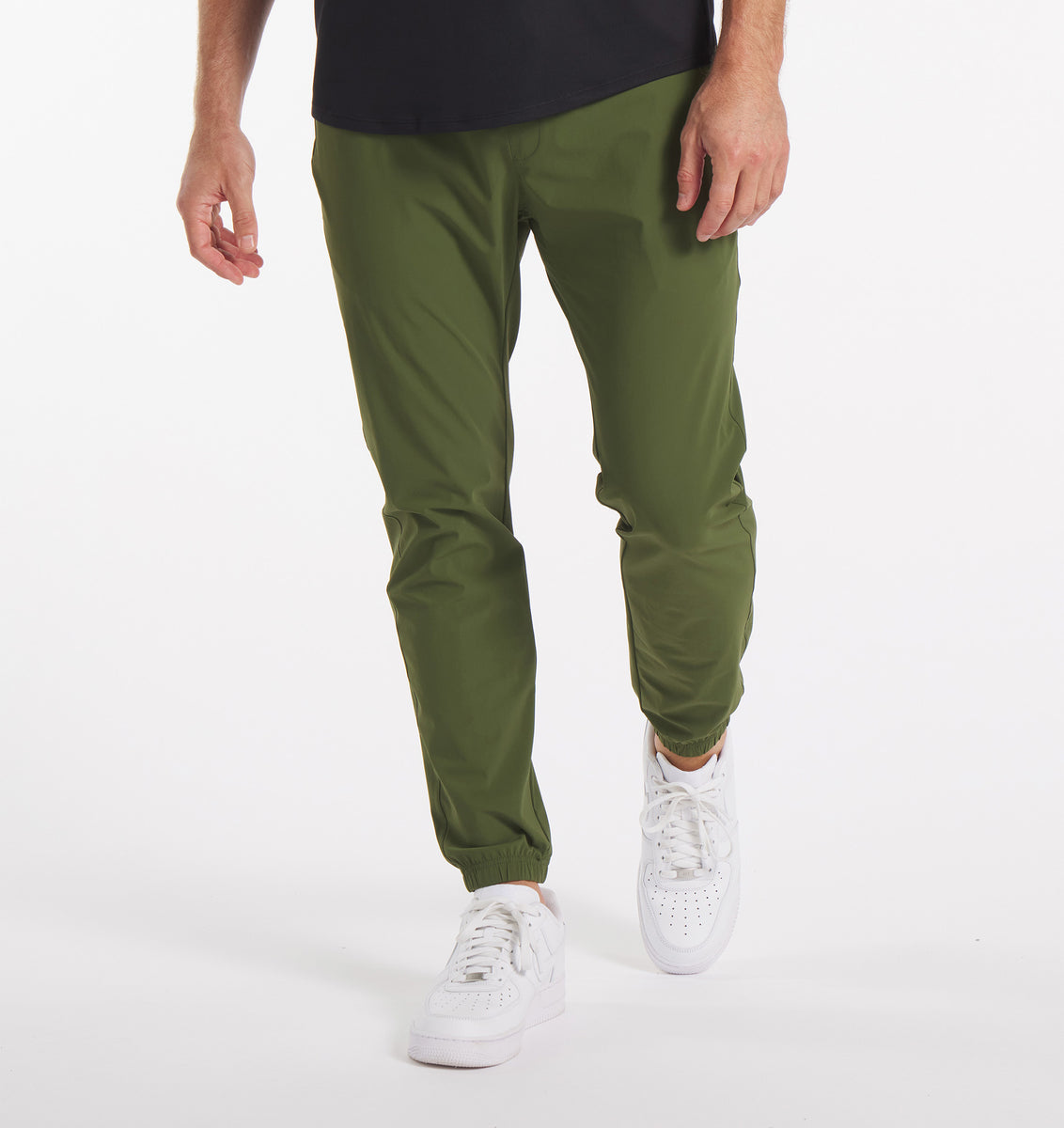 【THE MOZZ】Opil Cash Banding Jogger Pants VICTORIOUS Scrunch Stacked Biker Twill Jogger Pants JG882