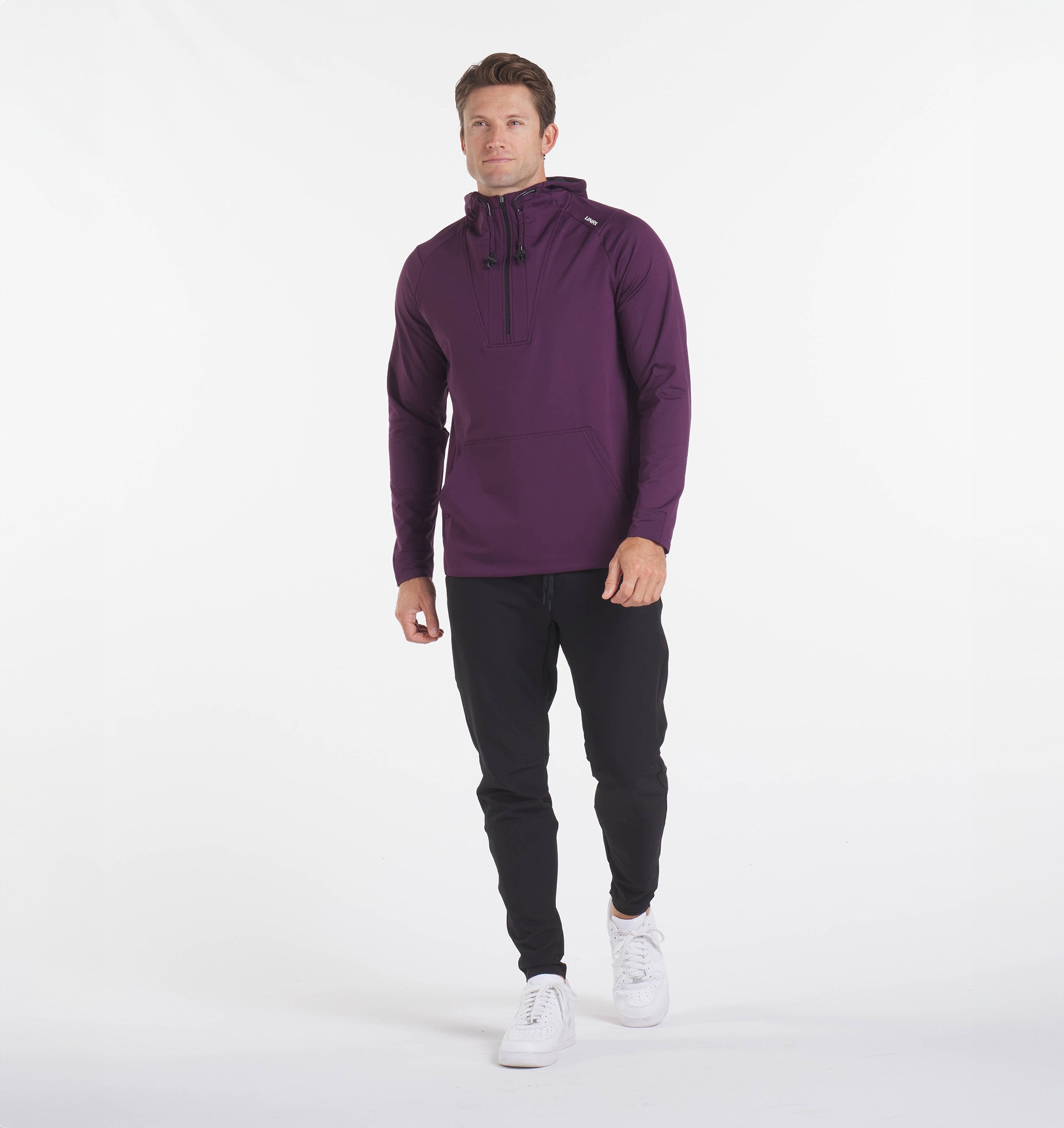Crossover Half-Zip Hoodie