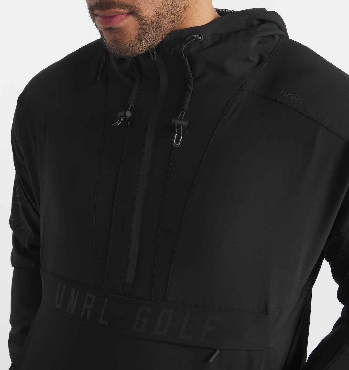 UNRL Golf DWR Track Jacket - Stealth Black - UNRL