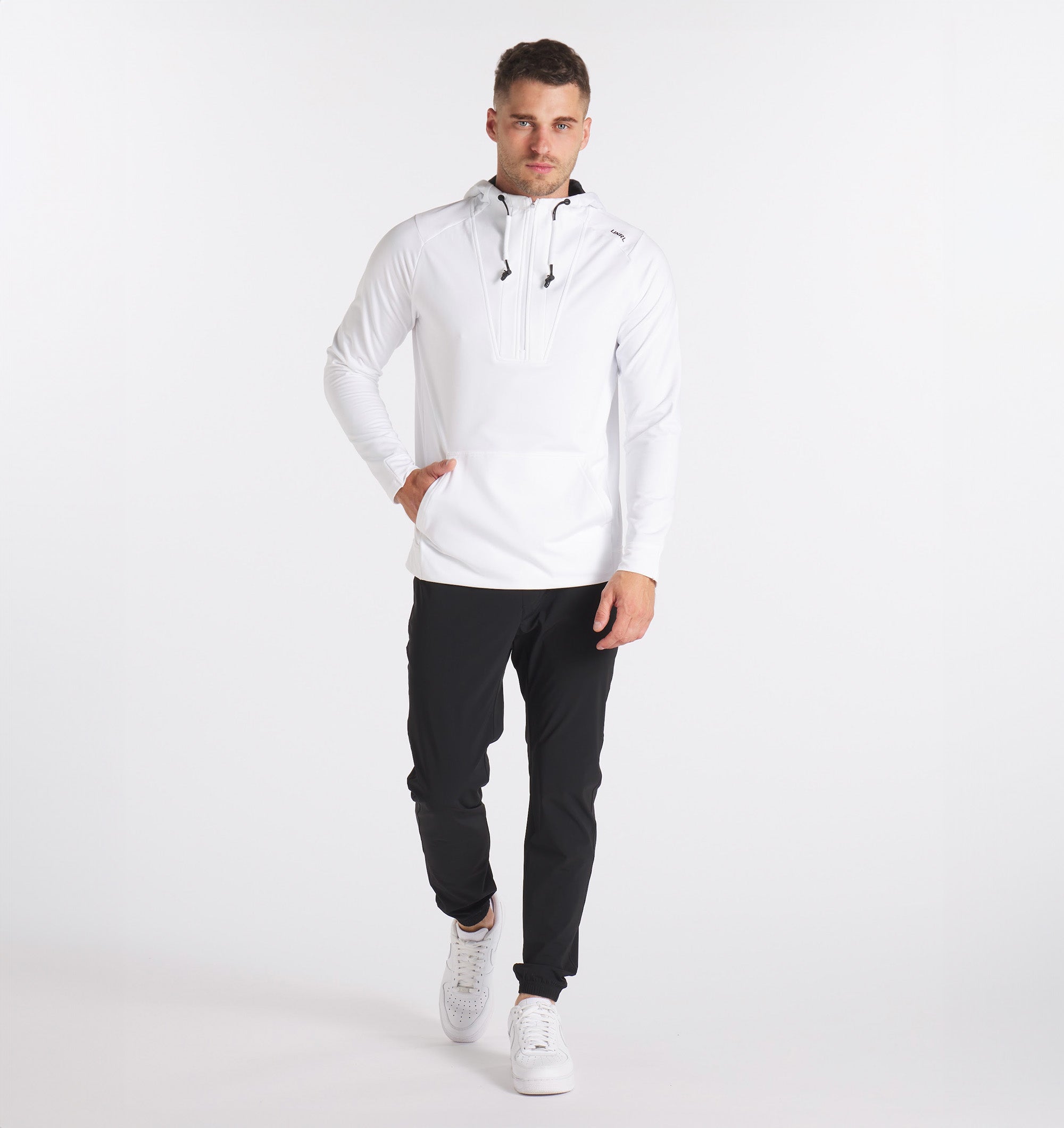 Crossover Half-Zip Hoodie
