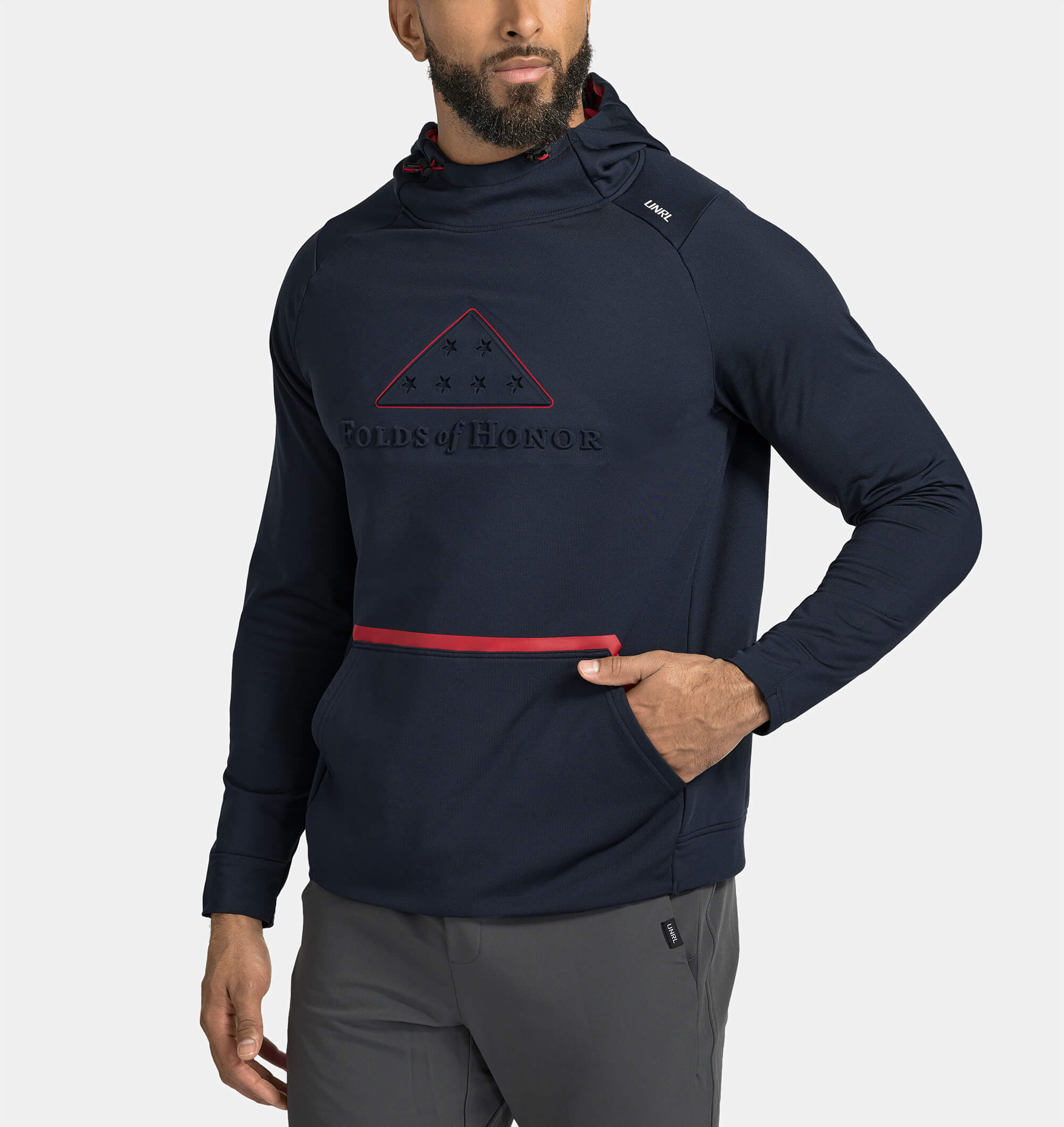 UNRL x Folds of Honor Embossed Crossover Hoodie II