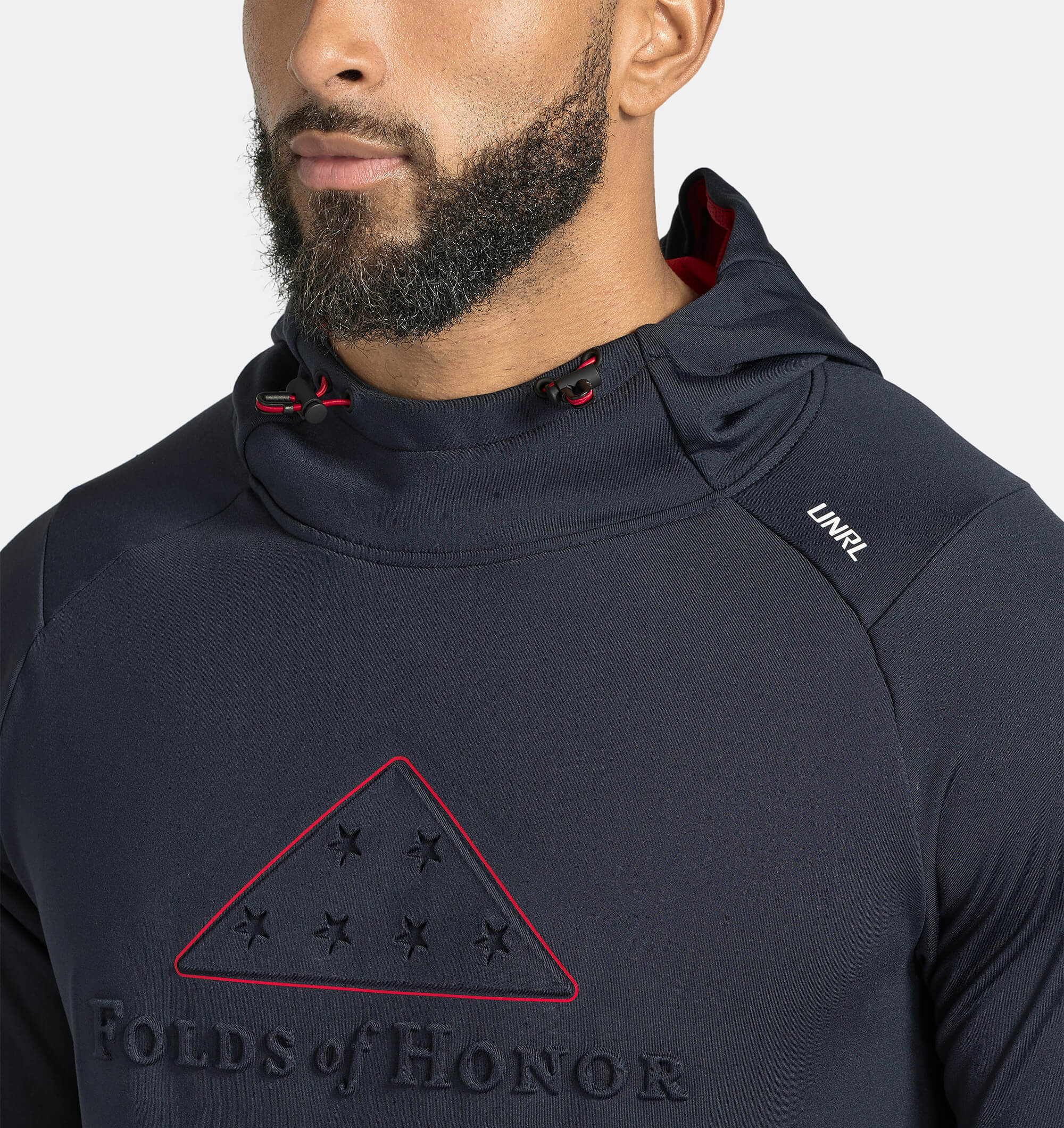 UNRL x Folds of Honor Embossed Crossover Hoodie II