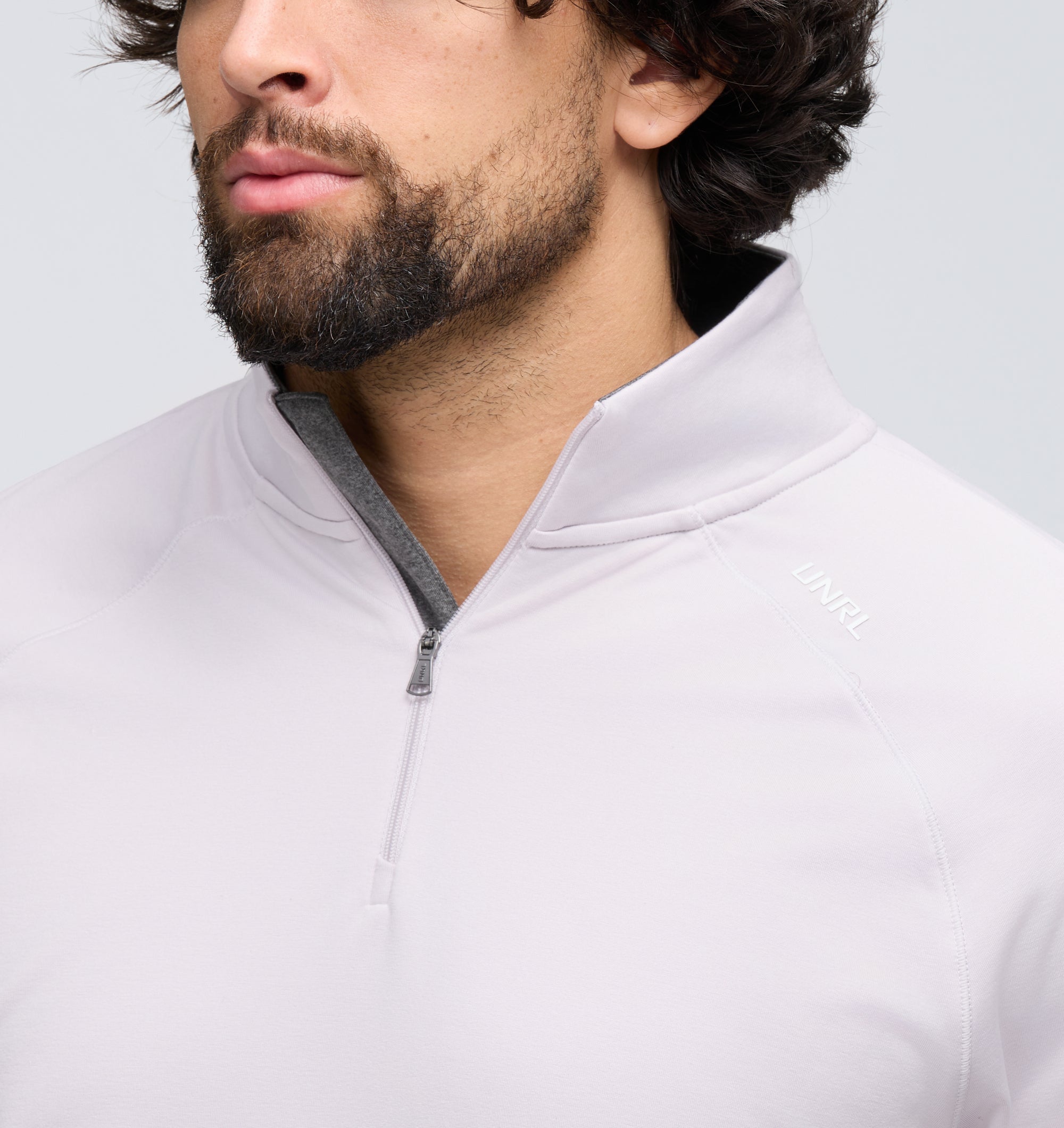 UNRL Interlock Quarter Zip | Men's Arctic Ice Quarter Zip
