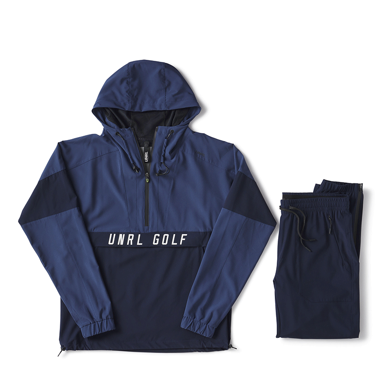 UNRL Golf DWR Track Jacket - Stealth Black - UNRL