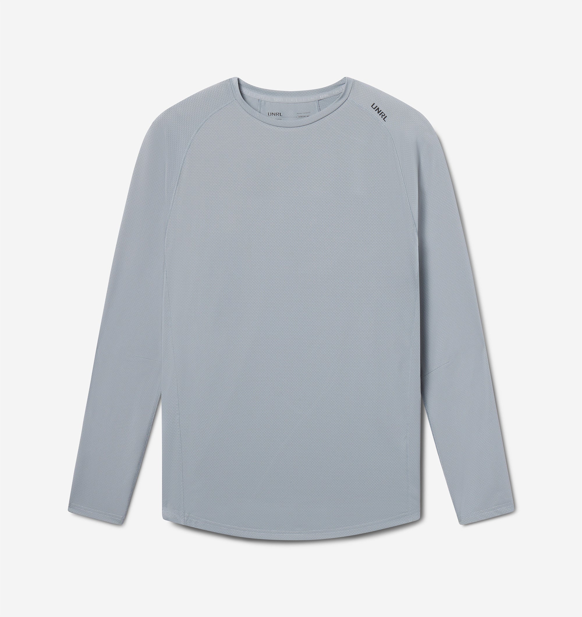 UNRL Streamline Performance Tee | Men's Cadet Gray Long Sleeve Tee