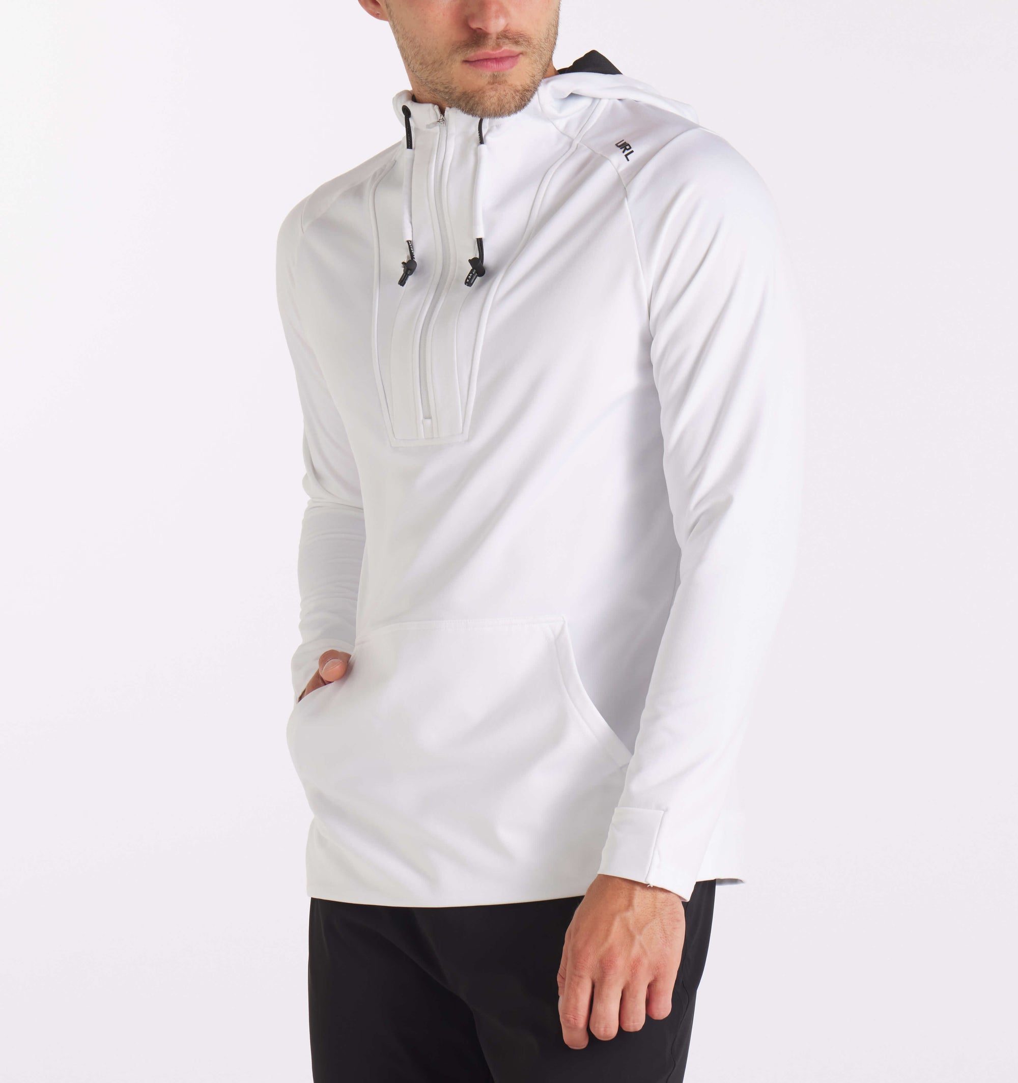 Crossover Half-Zip Hoodie
