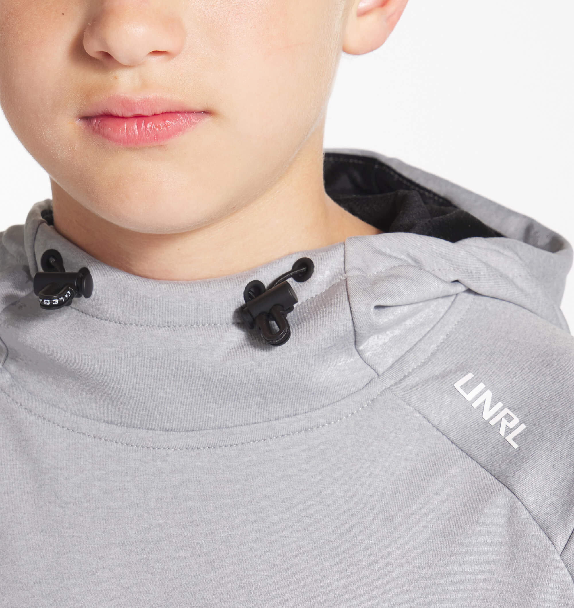 Youth Crossover Hoodie II - Heather Gray - UNRL