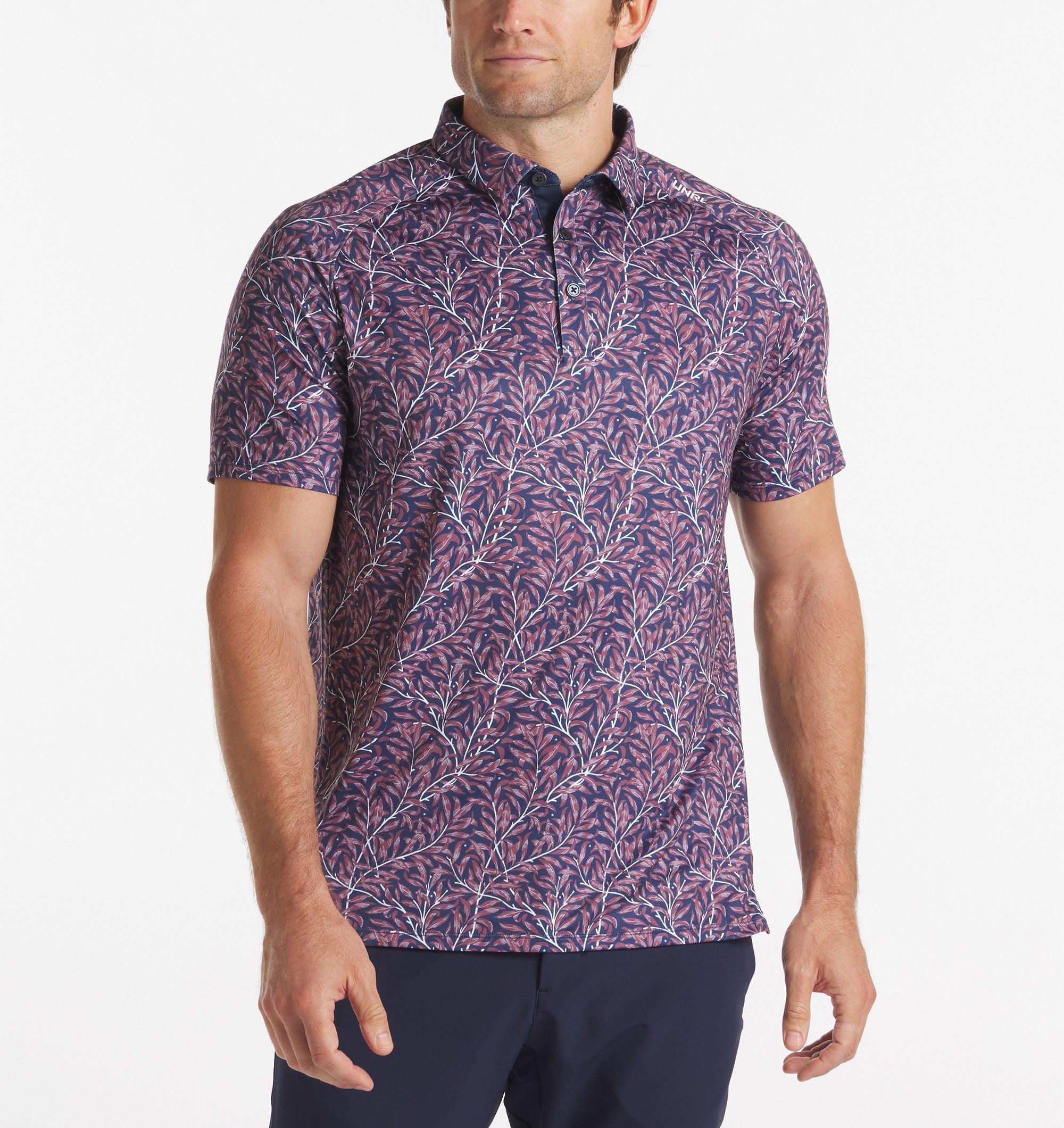 Botanical Polo - Navy - Red - UNRL