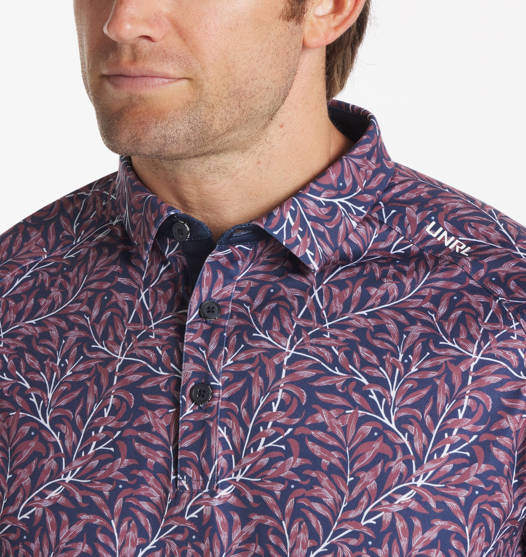 Botanical Polo - Navy - Red - UNRL