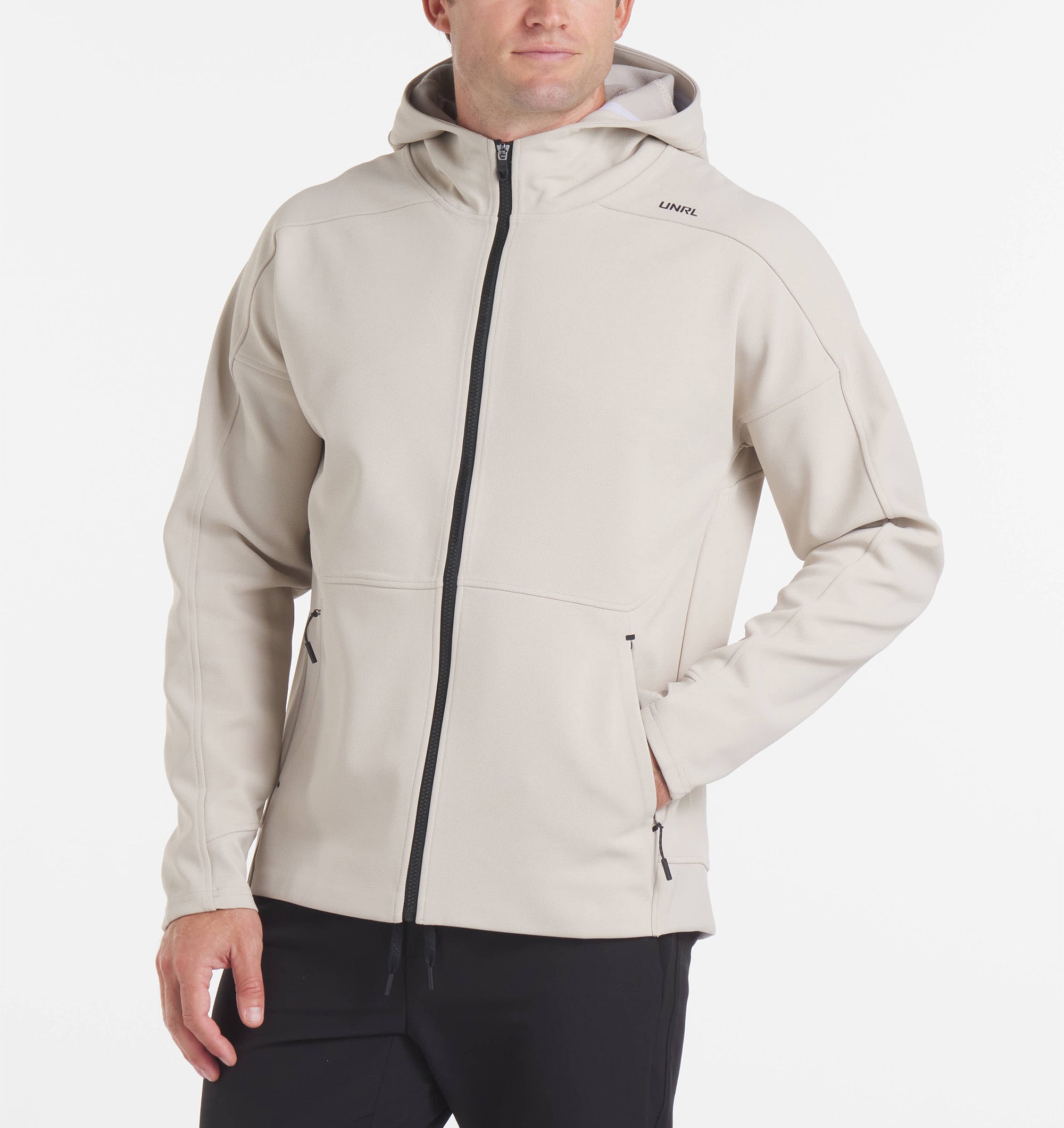 Model is 6'2" wearing size Large. 