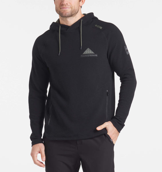 UNRL x Folds of Honor LTD. Elevation Hoodie | Men's Black Hoodie