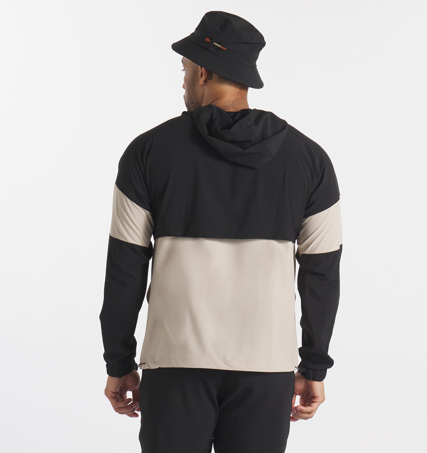 UNRL Golf DWR Track Jacket - Black Sand - UNRL