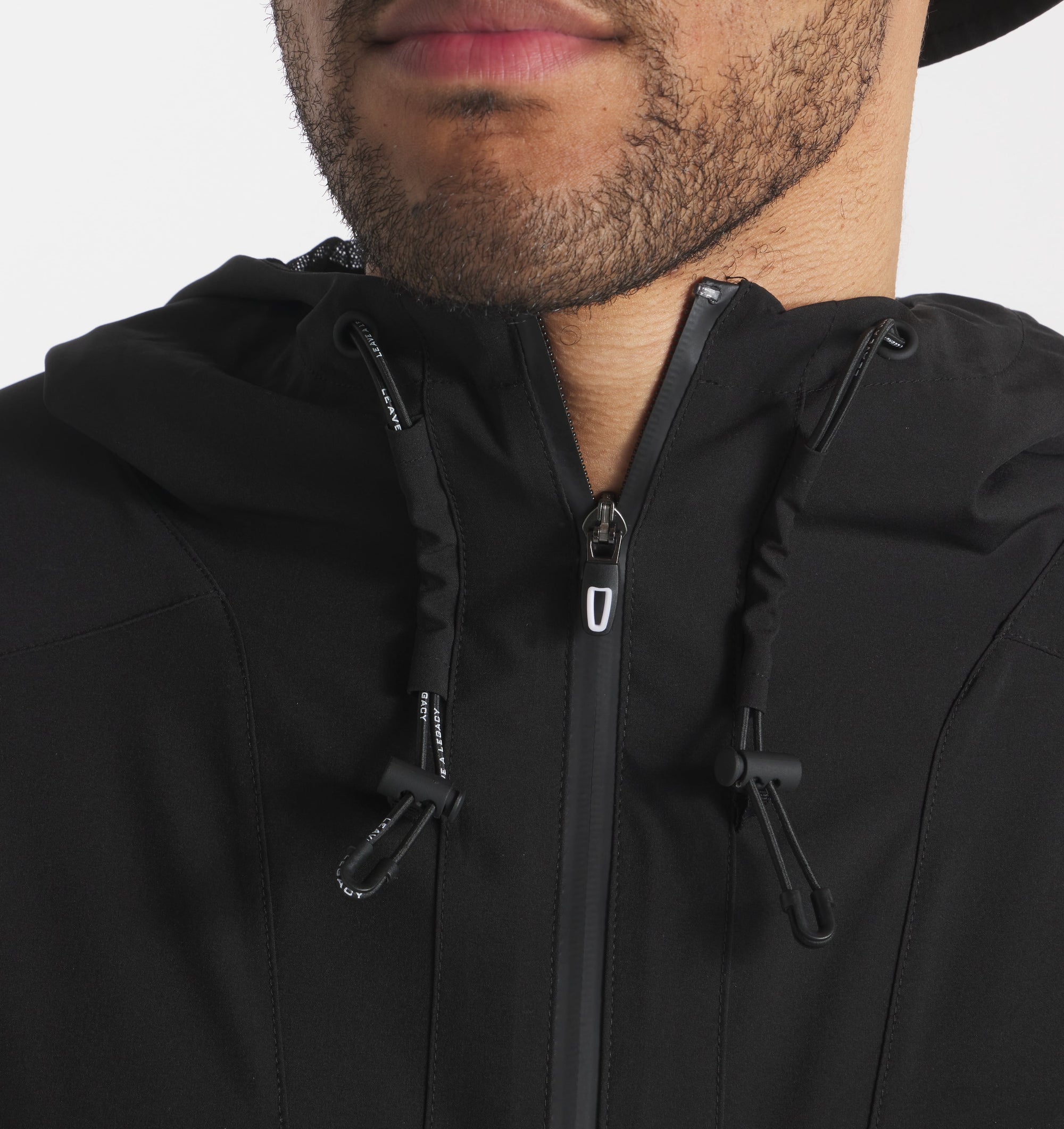 UNRL Golf DWR Track Jacket - Black Sand - UNRL