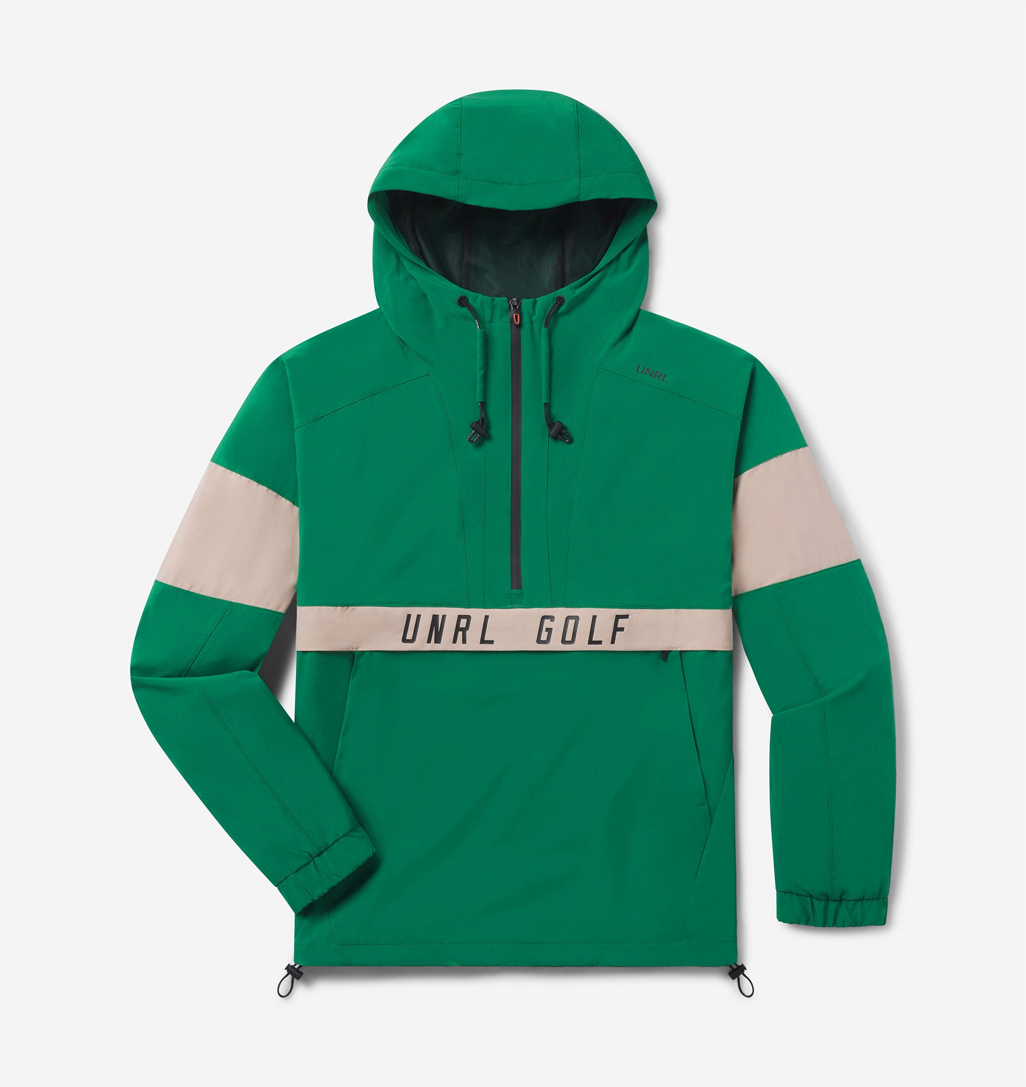 UNRL Golf DWR Track Jacket - Tourney Green - UNRL