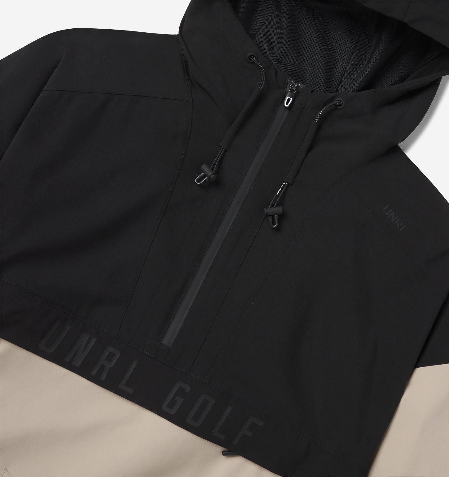 UNRL Golf DWR Track Jacket - Black Sand - UNRL