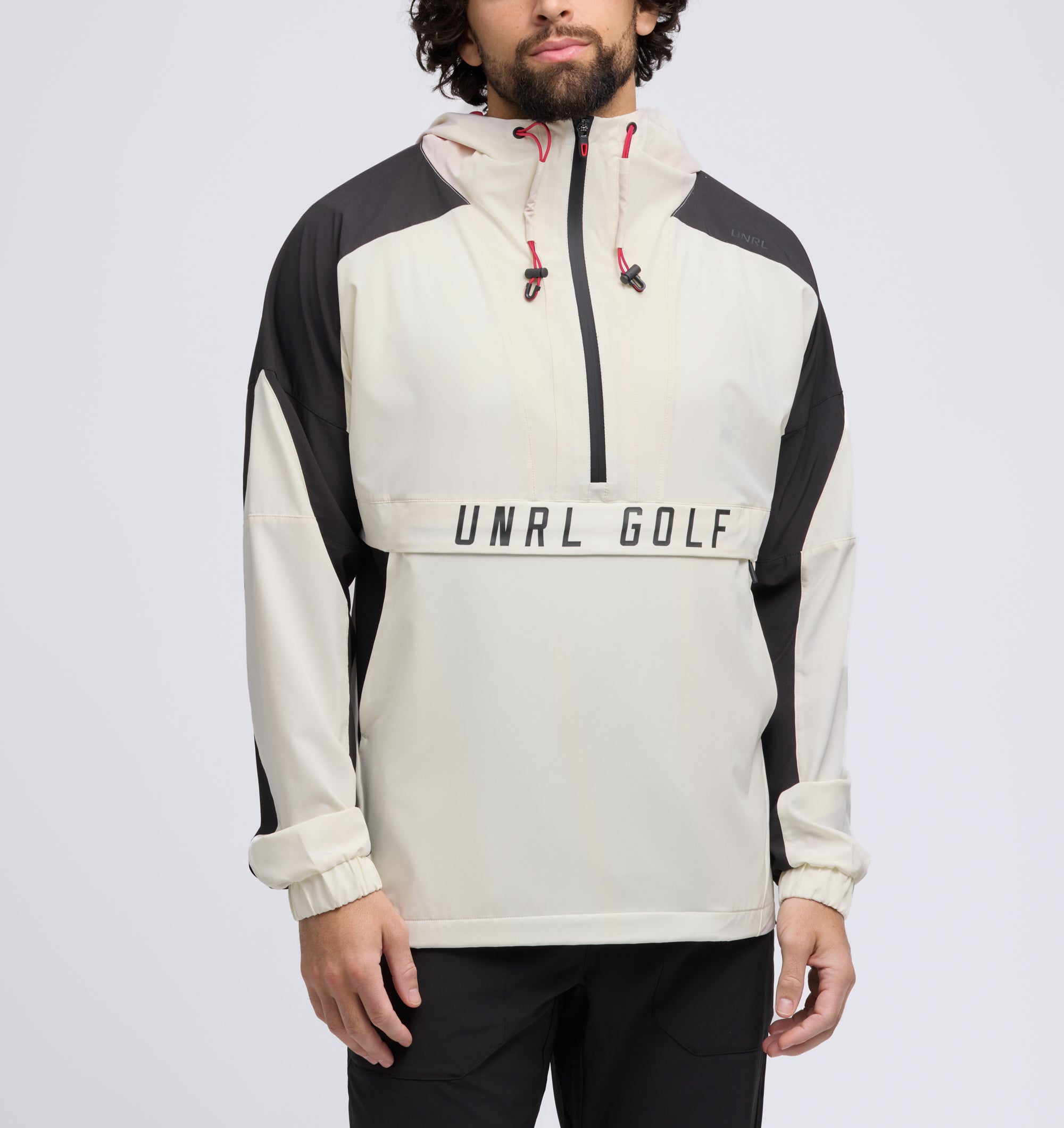 UNRL Golf DWR Track Jacket | Black Sand