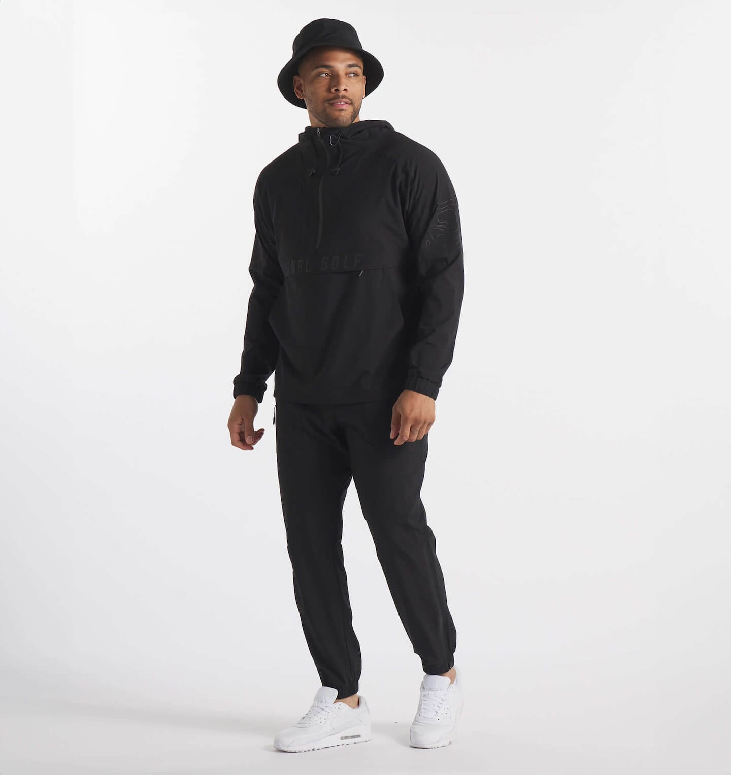 UNRL Golf DWR Track Jacket - Stealth Black - UNRL