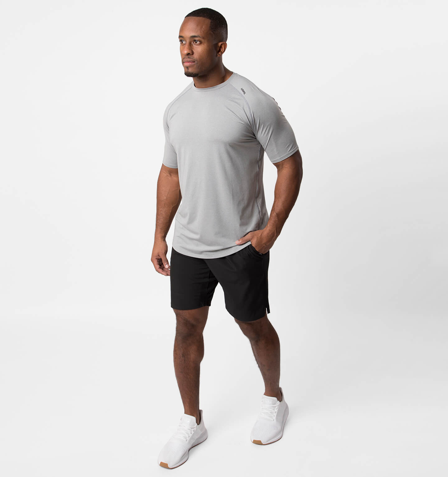 Stride Short Sleeve - Heather Gray - UNRL
