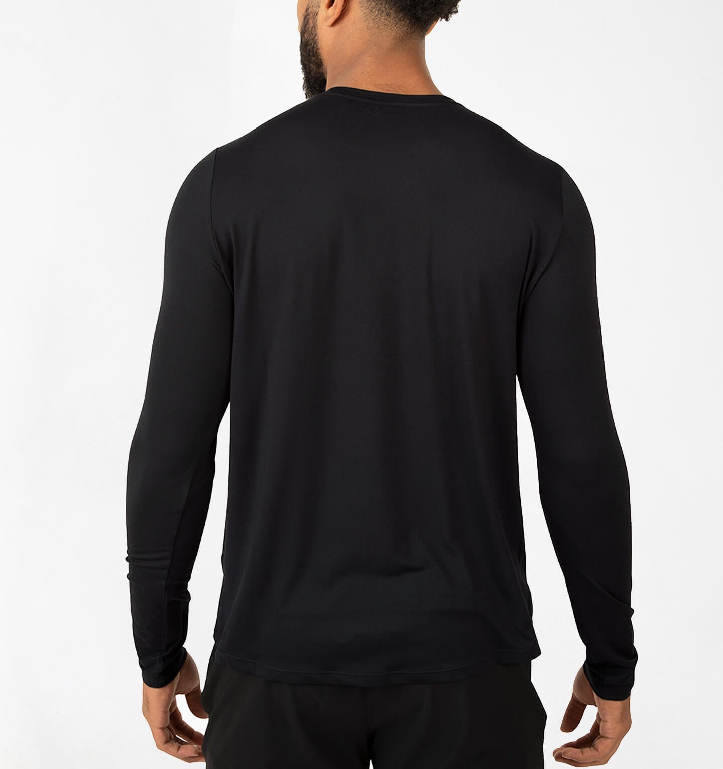 Ultra Long Sleeve - Black (Back View)